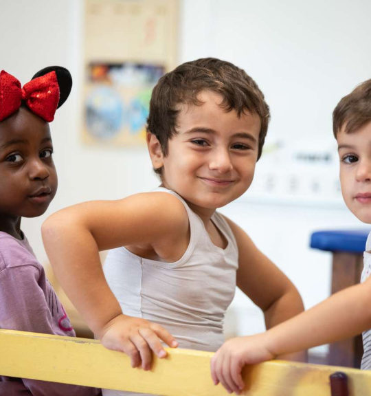 3 enfants d'âge maternelle