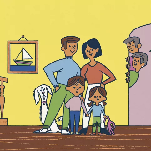 Illustration de la place des grands-parents dans la famille